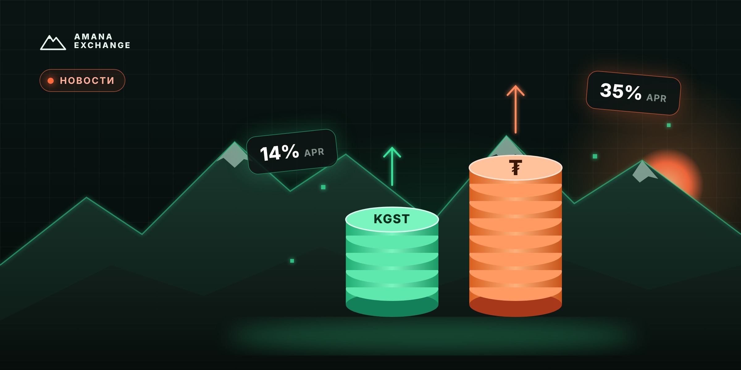 Binance открыла в Кыргызстане Earn — до 14% годовых на KGST и до 35% на USDT