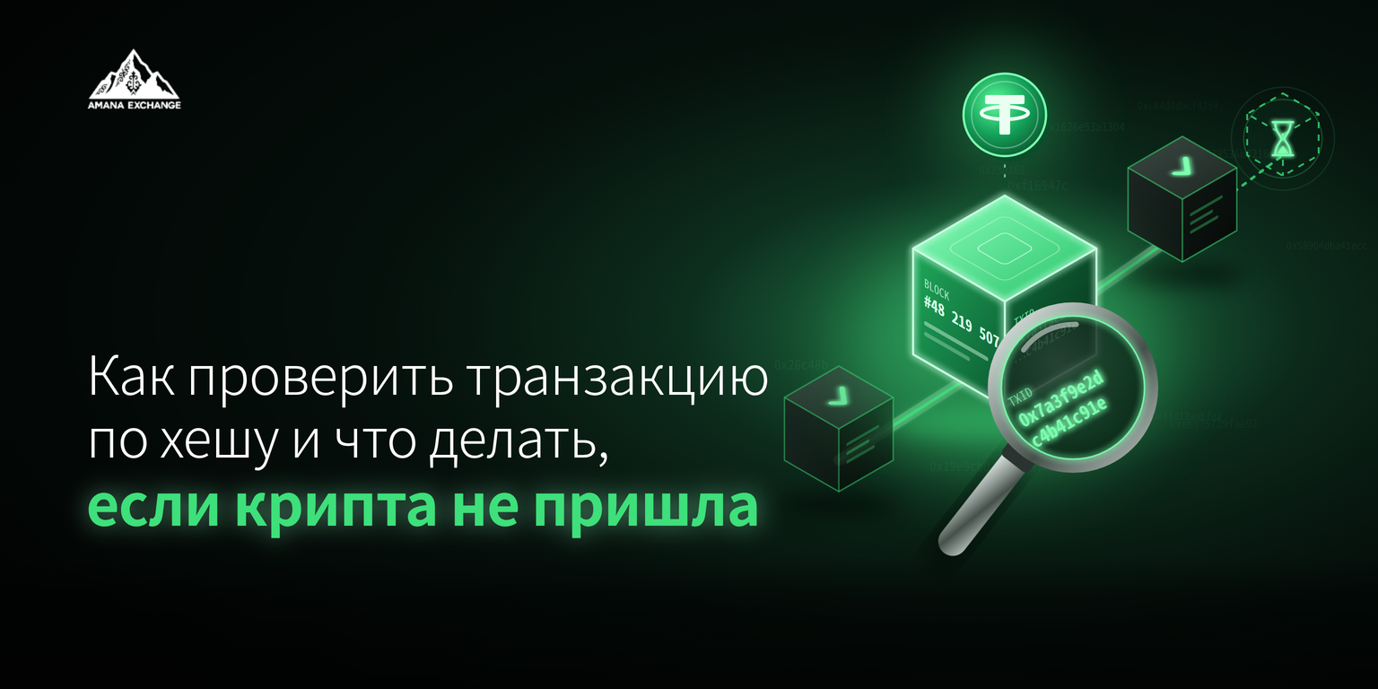Как проверить транзакцию по хешу (TXID) и что делать, если крипта долго не приходит?