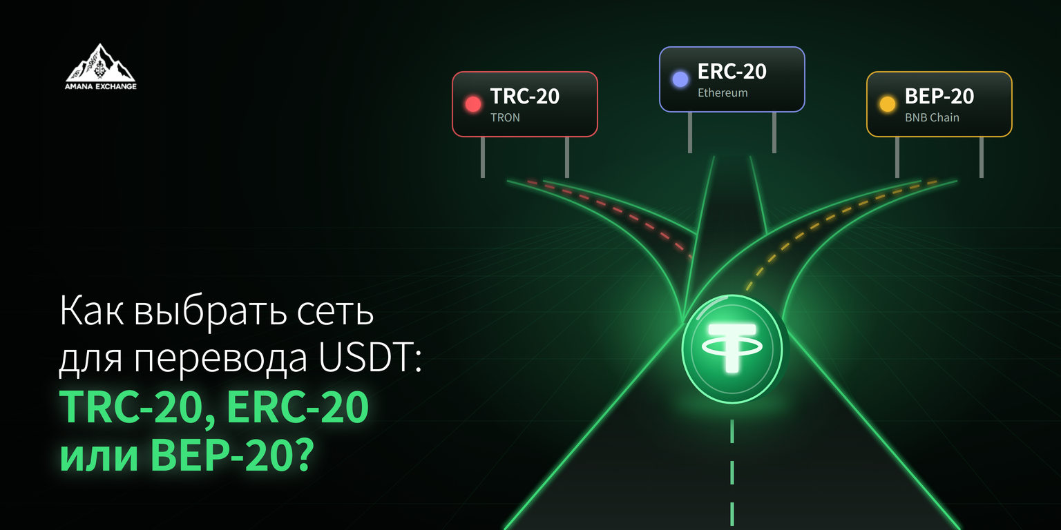 Как выбрать сеть для перевода USDT и другой крипты: TRC-20, ERC-20 или BEP-20?